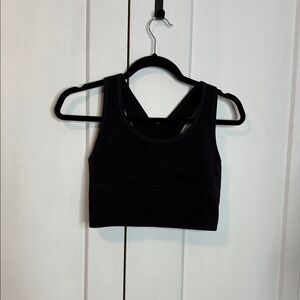 All in Motion - XL Racer Back Black Sports Bra